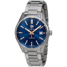 Tag Heuer Carrera Quartz 39 mm Blue Dial Ladies Watch WAR1112.BA0601