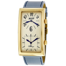 Tissot Heritage Champagne Dial Blue Leather Ladies Watch T56.5.623.39