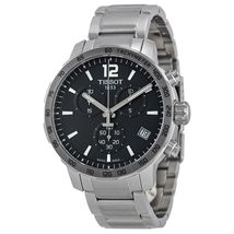 Tissot Quickster Chronograph Anthracite Dial Stainless Steel Men's Watch T095.417.11.067.00