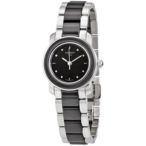 Tissot T-Trend Black Ceramic Diamond Ladies Watch T0642102205600 T064.210.22.056.00