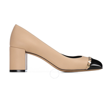 Ferragamo Ladies Vara Chain Pump Shoe 01P343 704012