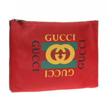 Gucci Clutch Bag With A Logo And Web Stripes 500981 0GDAT 6461