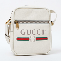 Gucci Print Messenger Bag in White 523591 0QRAT 8820