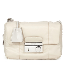 Prada Open Box -  Quilted Fabric Crossbody - Ivory 1BH990F0304