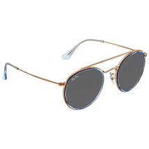 Ray Ban Round Double Bridge Grey Gradient Sunglasses RB3647N 906771 51
