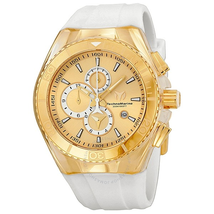 Technomarine TechnoMarine Cruise Star Chronograph Gold Dial Gold-Tone Stainless Steel Ladies Watch 113006 TM-113006