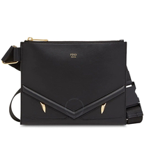 Fendi Fendi Men's Slim Zipped Messenger Bag in Black 7VA437-A5EW-F0KUR