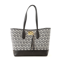Ferragamo Ladies Studio Jacquard Tote Bag 21H663 709655