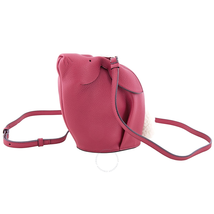 Loewe Loewe Ladies Bunny Mini Raspberry Crossbody Bag 199.12.T35.7330