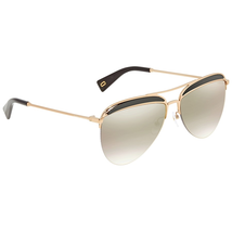 Marc Jacobs Grey Gold Mirror Aviator Ladies Sunglasses MARC 268/S 807 61