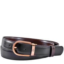 Montblanc Montblanc Black / Brown Leather Reversable Men's Belt 111633
