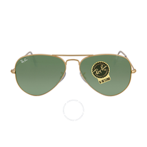 Ray Ban Aviator Arista Green 55 mm Sunglasses RB3025 W3234 55-14 RB3025 W3234 55-14