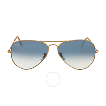 Ray Ban Aviator Arista Light Blue Gradient Lenses 58mm Sunglasses RB3025 001/3F 58-14 RB3025 001 3F 58-14