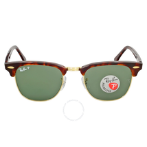 Ray Ban Clubmaster Polarized Green Classic G-15 Sunglasses RB3016 990/58 49 RB3016 990/58 49