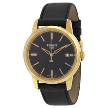 Tissot Classic Dream Black Dial  Black Leather Men's T0334103605101 T033.410.36.051.01