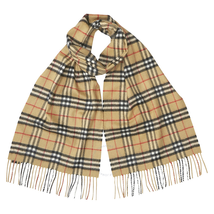 Burberry Classic Vintage Check Cashmere Scarf- Antique Yellow 4073122