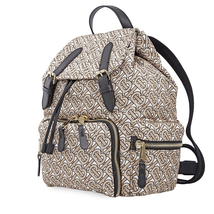 Burberry Medium Rucksack in Monogram Print Nylon-Beige 8011638