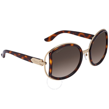 Ferragamo Brown Gradient Round Sunglasses SF719S 238 52