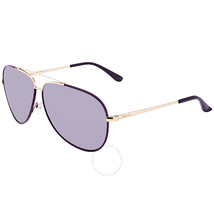 Ferragamo Purple Aviator Unisex Sunglasses SF131S73660
