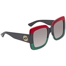 Gucci Grey Gradient Square Sunglasses GG0083S 001 55