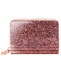 Michael Kors Barbara Zip Around Metallic Coin Case- Rose Gold 32H8TB8Z0P-674