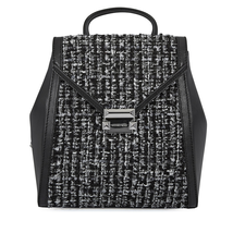 Michael Kors Medium Whitney Textured Backpack- Black 30F8SXIB6C-001