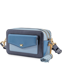 Michael Kors Small Tri-Color Leather Camera Bag- Admiral/Multi 32F8GF5M5T-443