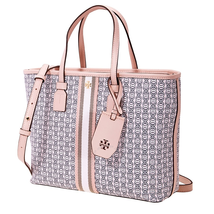Tory Burch Gemini Link Canvas Small Tote- Coastal Pink Gemini Link 53304-685