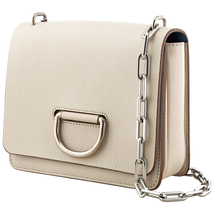 Burberry The Small Leather D-ring Bag- Stone 4076289