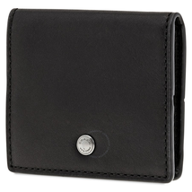 Coach Men's Coin Purse Leather Black Oragami Coin Case Sc 28355 BLK