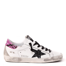 Golden Goose Deluxe Brand Ladies Superstar White/Pink/Black Sneakers G36WS590.S91