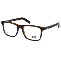 Montblanc Brown Havana Eyeglasses MB0737 055 53