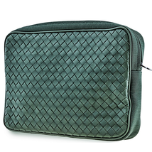 Bottega Veneta Men's Travel Organizer Pouch in Forest Green 431492 VAYD4 3205