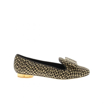 Ferragamo Sarno Bow-embellished Woven Straw Loafers 01P456 705605