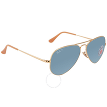 Ray Ban Polarized Blue Classic Aviator Unisex Sunglasses RB36899064S258