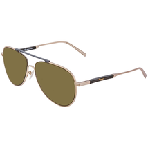 Salvatore Ferragamo Olive Green Aviator Unisex Sunglasses SF174S 726 60