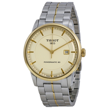 Tissot Powermatic 80 Ivory Dial Men's Watch T0864072226100 T086.407.22.261.00
