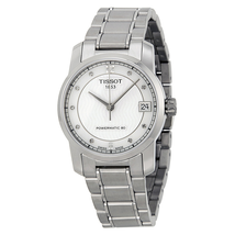 Tissot T-Classic Titanium Automatic Mother of Pearl Dial Ladies Watch T0872074411600 T087.207.44.116.00