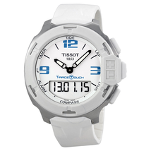 Tissot T-Race Touch White Analog Digital Dial White Synthetic Strap Unisex Watch T0814201701701 T081.420.17.017.01