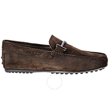Tod's Doppia T City Gommino Suede Loafers Brown XXM0LR0Q700RE0