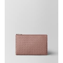 Bottega Veneta Deco Rose Intrecciato Nappa Biletto Zip Pouch 522429V001N6600