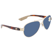 Costa Del Mar Loreto Grey 580P Aviator Sunglasses LR 64 OGP LR 64 OGP
