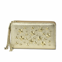 Jimmy Choo Ladies Wallet 183 MEERA WDS LIGHT GOLD