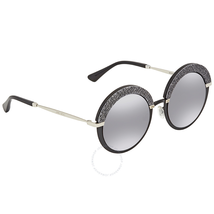Jimmy Choo Violet Silver Mirror Round Sunglasses GOTHA/S 50FU 50 GOTHA/S 50FU 50