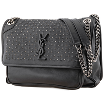 Saint Laurent Ladies Niki Medium in Lambskin with Lurex Stars 49889403U641078