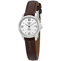 Tissot Le Locle Automatic Silver Dial Brown Leather Ladies Watch T41.1.113.77
