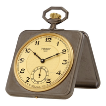 Tissot Montre De Poche Acier Cad Dore Watch T86670322 T86.6.703.22