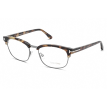 Tom Ford FT5458 Tortoise Browline Eyeglass Frames 056 FT5458-056-53