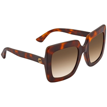 Gucci Gucci Brown Gradient Rectangular Ladies Sunglasses GG0328S 002 53 GG0328S 002 53