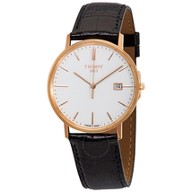 Tissot Goldrun White Dial Black Leather Men's Watch T922.410.76.011.00